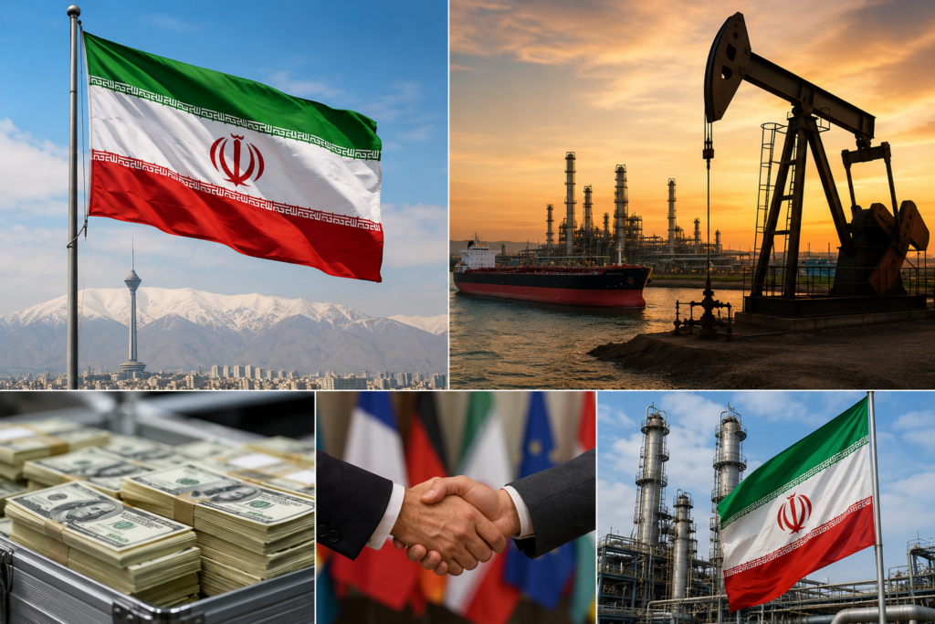 إيران: رفع العقوبات النفطية والإفراج عن أصول وخطة إعمار كبرى